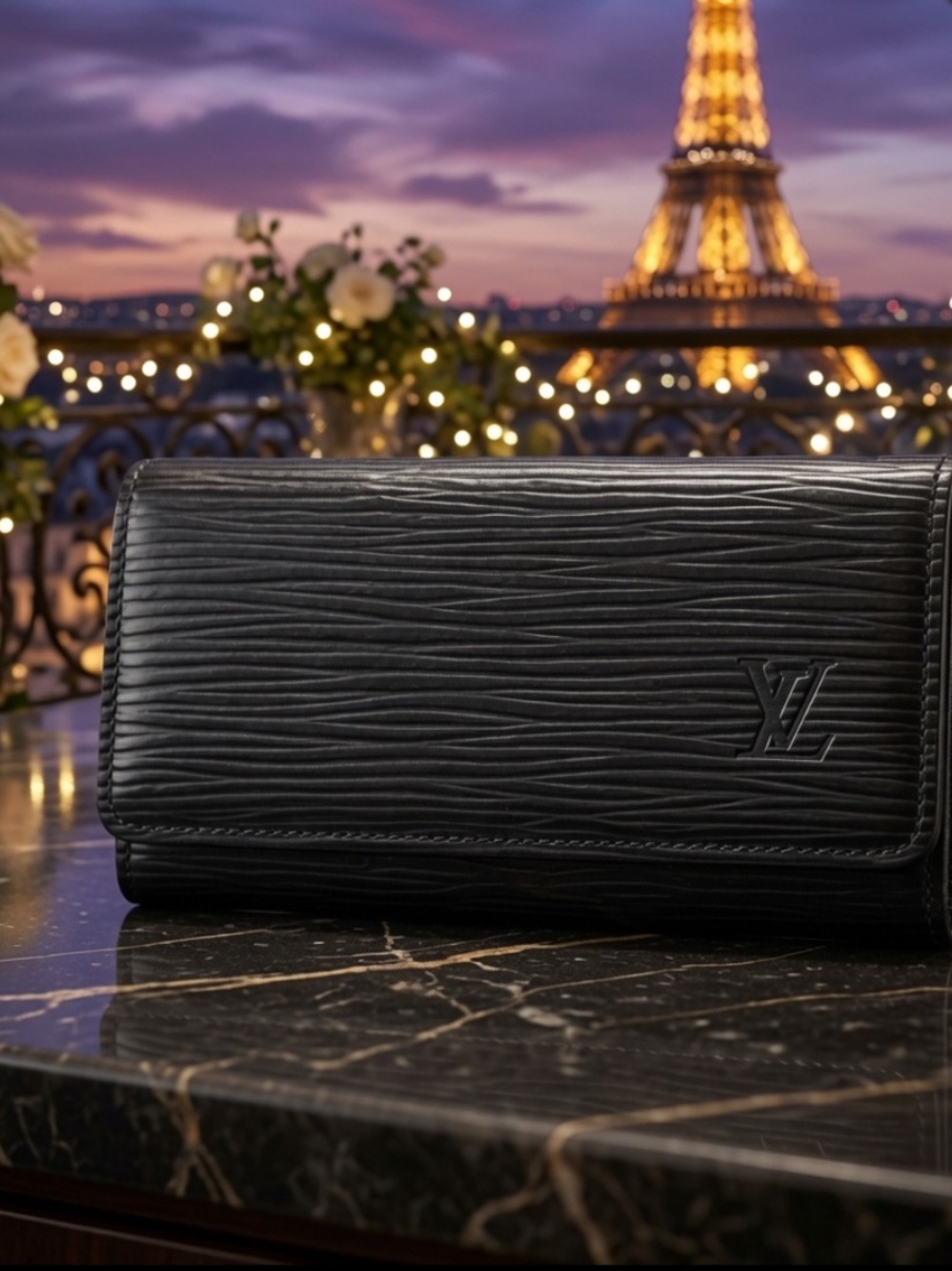 Louis Vuitton Epi Leather 4 Key Holder Epi Leather Black Louis Vuitton - Picture 9 of 12